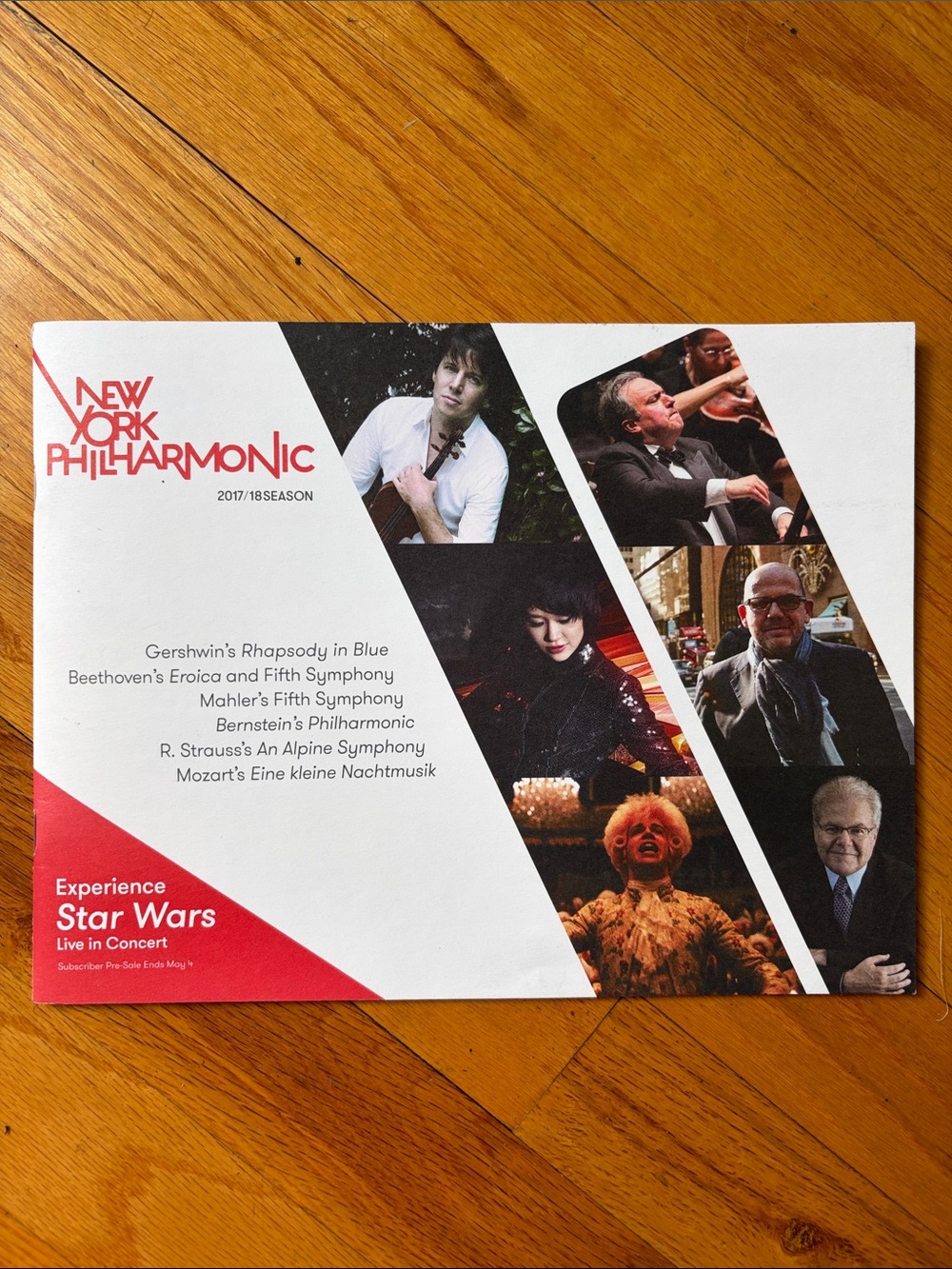 New York Philharmonic 2017/18 Season Brochure Star Wars